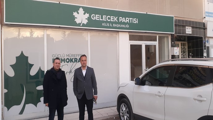 Mehmet Danaoğlu ,Gelecek Partisi Kilis İl Başkanı Muhammed İlhan koska` yı Ziyaret etti